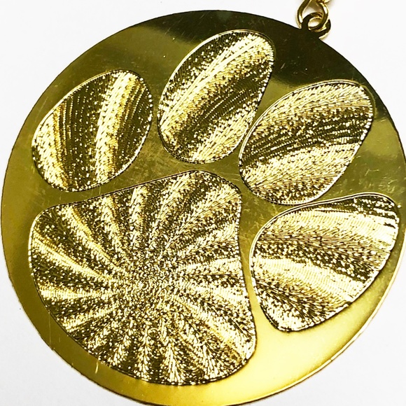 Gold Puppy Paw Earrings - Picture 4 of 4